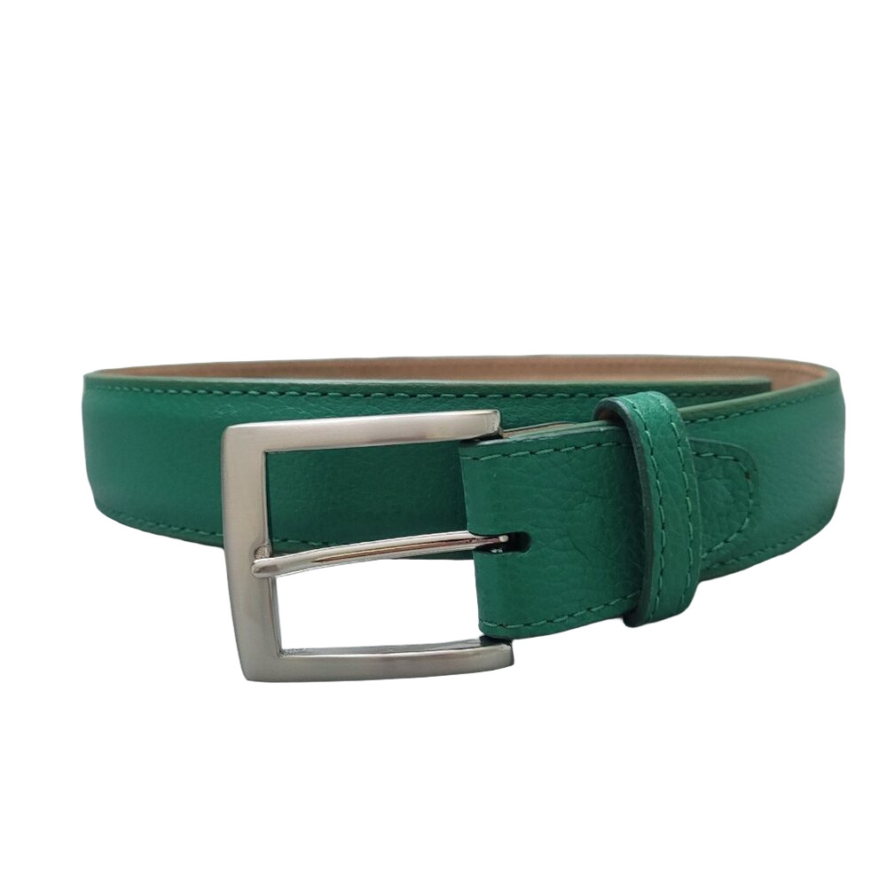 NEW FRESCO Golf Belt Pebble Grain Green Strap 1.38" [35mm] Size 36